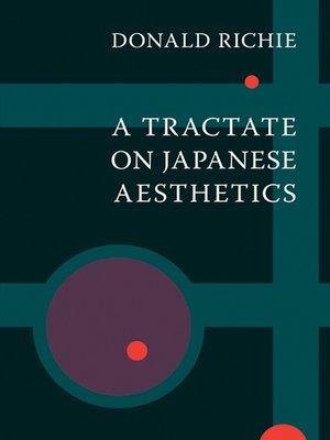 cover image of A Tractate on Japanese Aesthetics